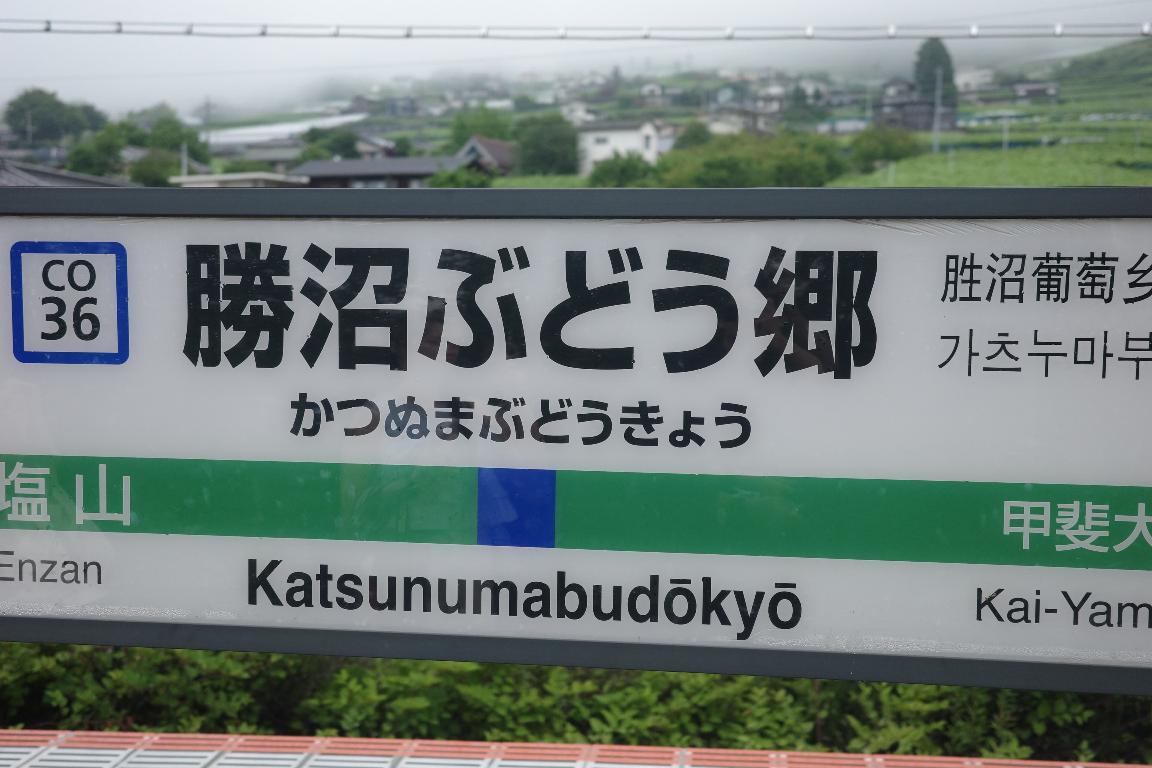 抵達勝沼ぶどう郷駅 - 山梨勝沼一日遊