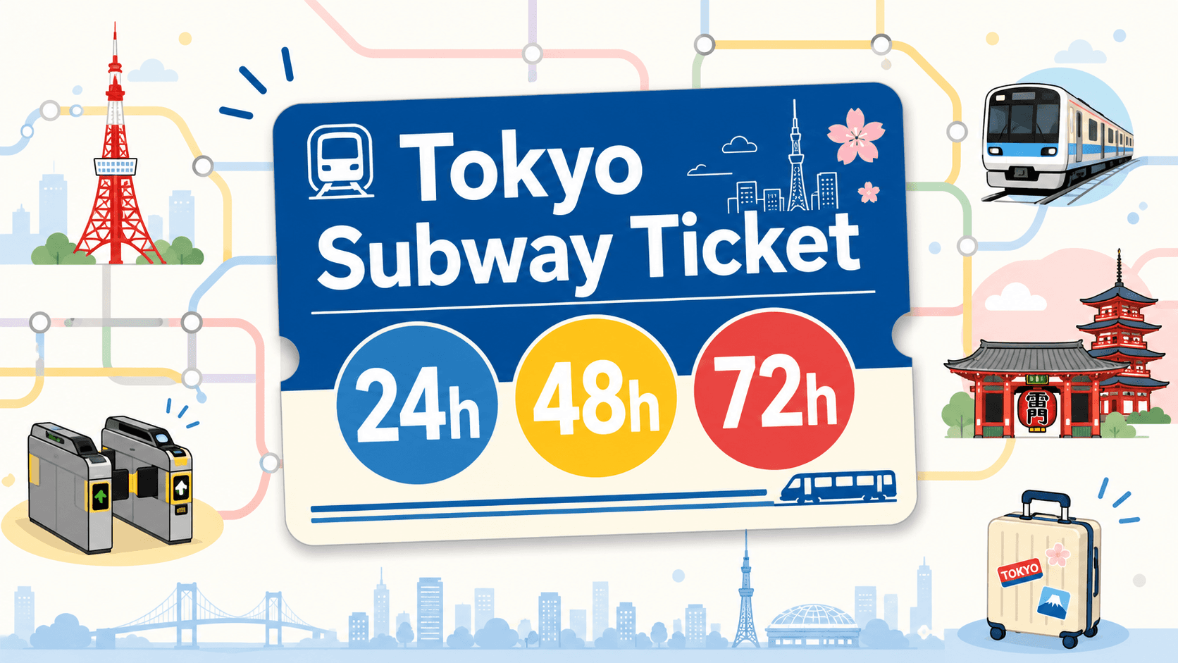 東京地鐵24/48/72小時乘車券｜Tokyo Subway Ticket購買與使用方式🚇